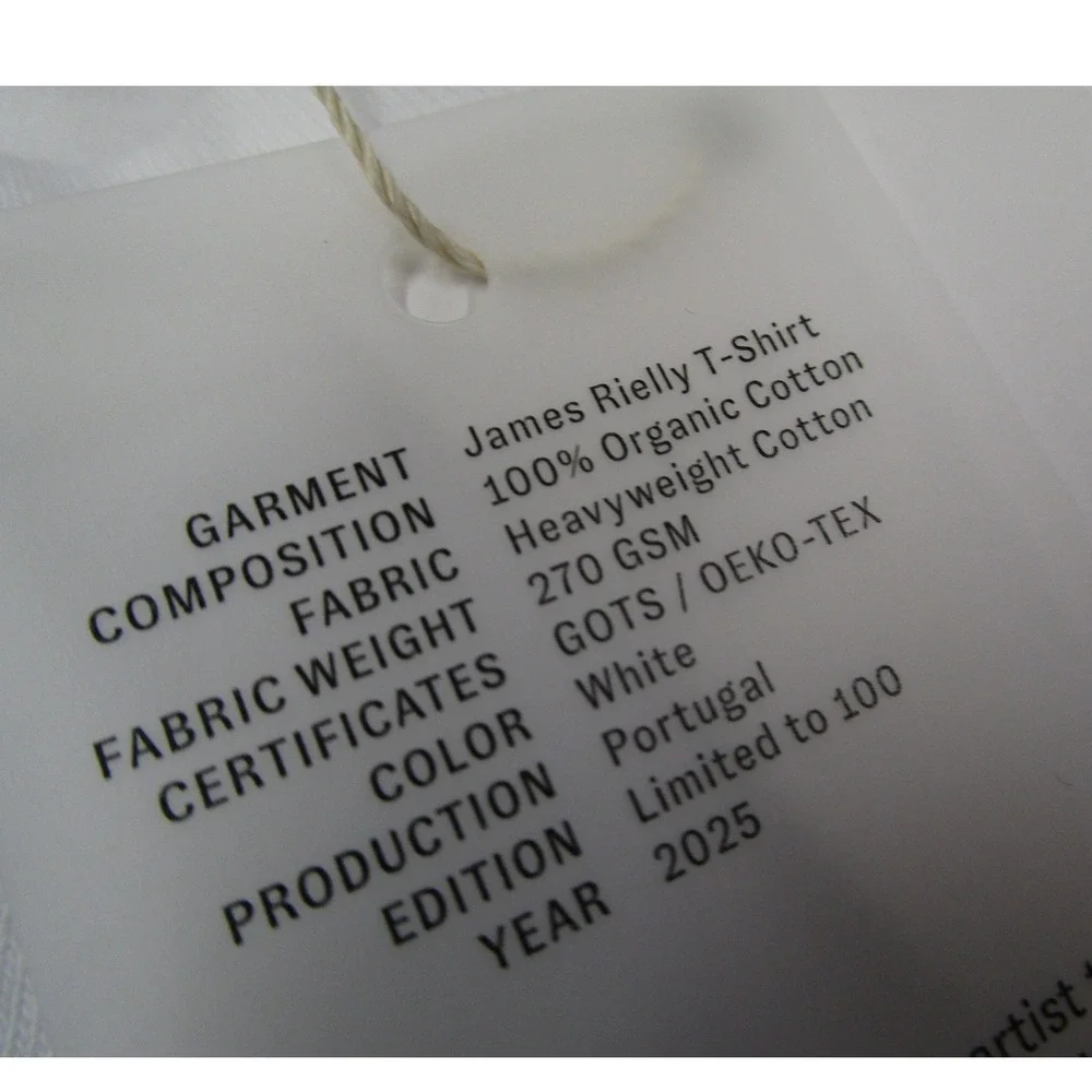 Canada Goods James Rielly Graphic T-Shirt White Organic Cotton Heavyweight Men M - Picture 4 of 11